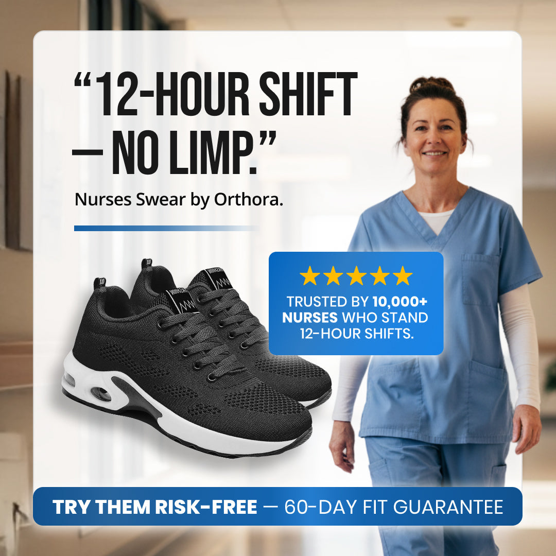 12-Hour Comfort Shoes for Heel & Plantar Fasciitis Relief (Unisex) (BOGO)