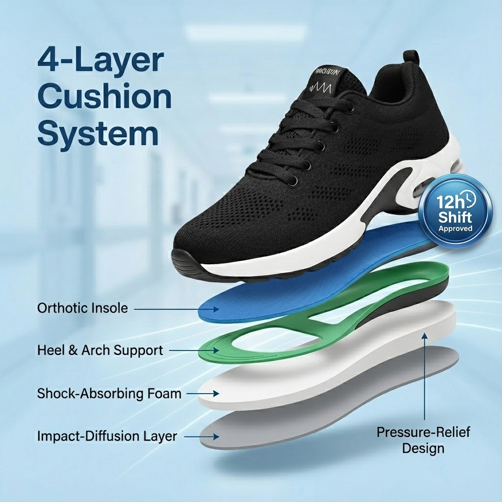 12-Hour Shift Shoes for All-Day Foot, Knee & Back Pain Relief (Copy)