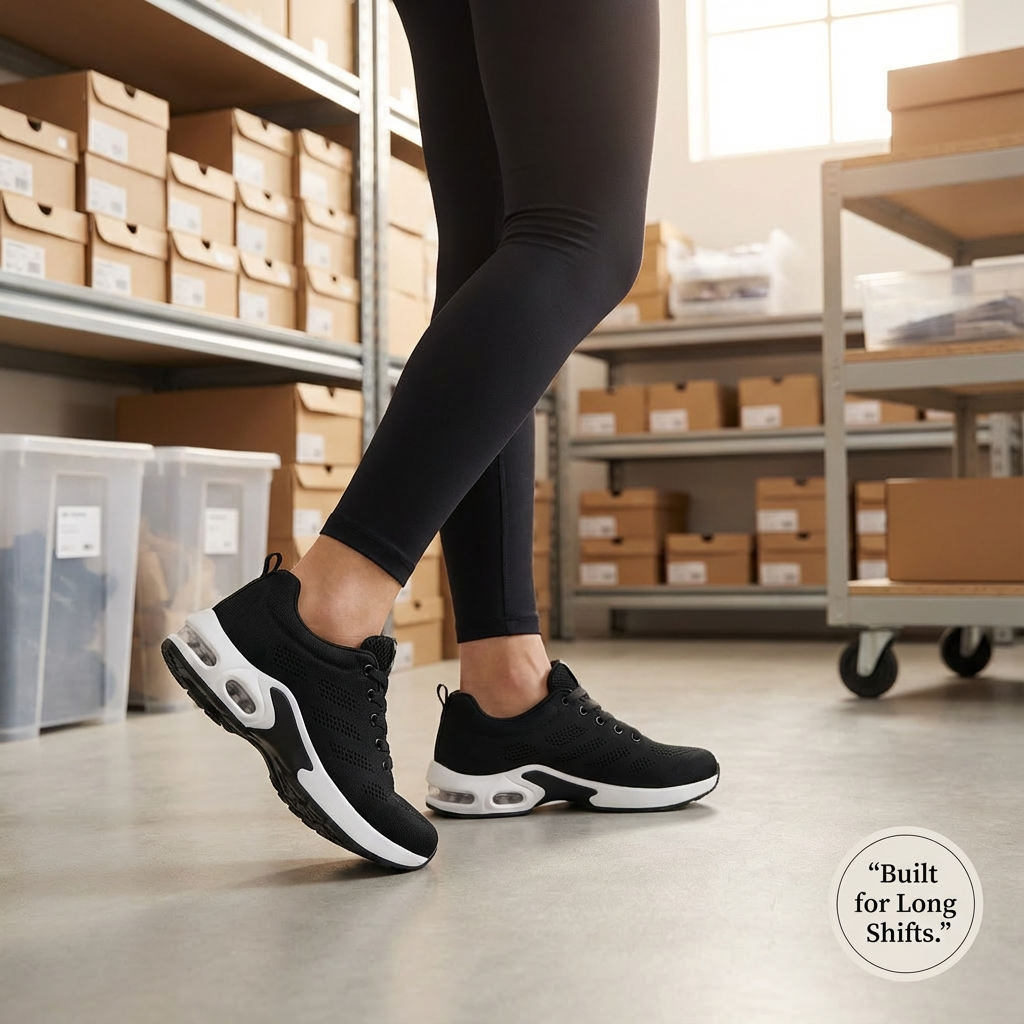 12-Hour Shift Shoes for All-Day Foot, Knee & Back Pain Relief (BOGO)