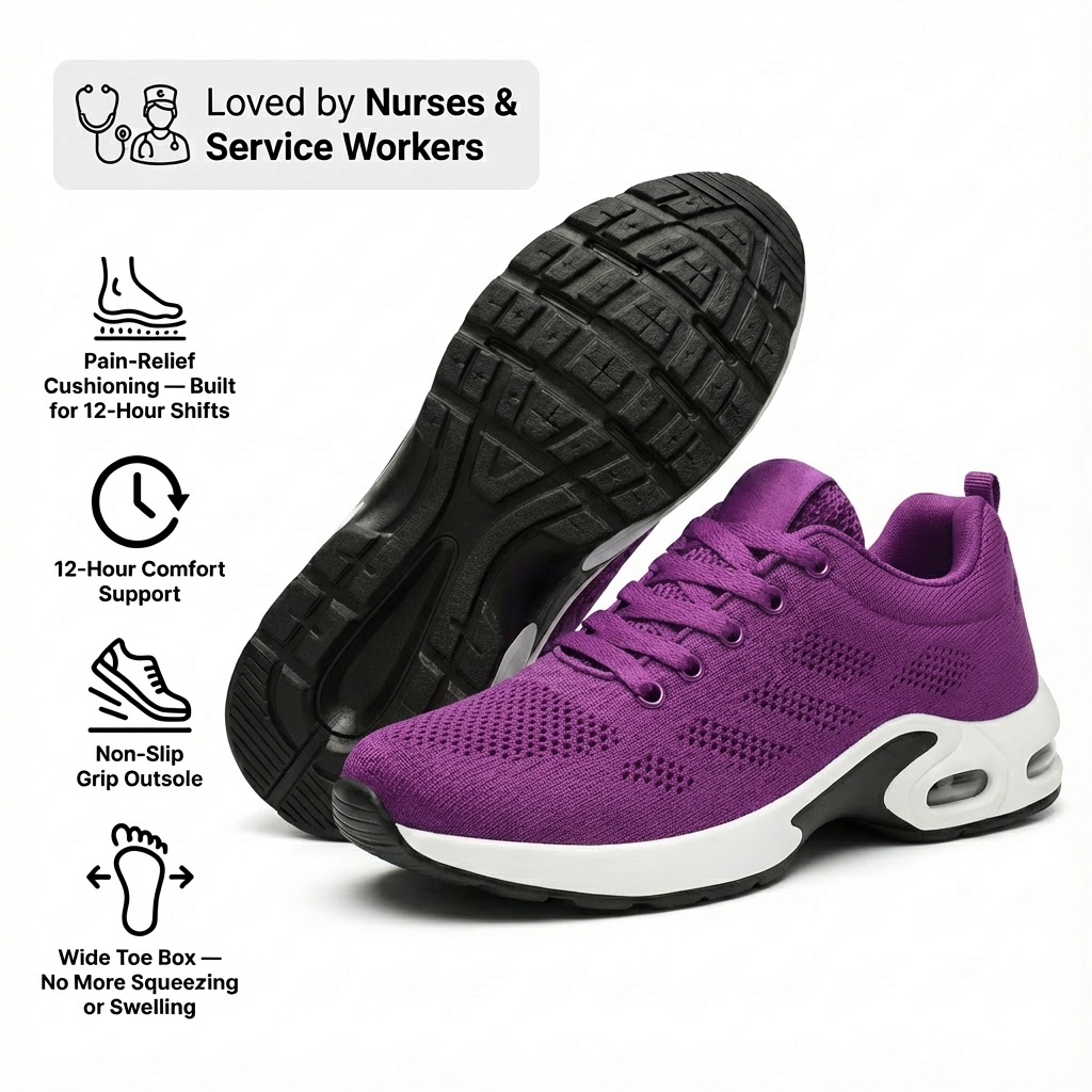 12-Hour Shift Shoes for All-Day Foot, Knee & Back Pain Relief (Copy)